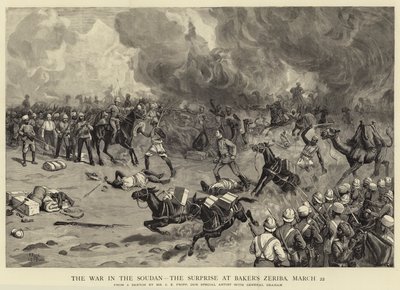 La guerra en Sudán, la sorpresa en la Zeriba de Baker, 22 de marzo de Charles Edwin Fripp